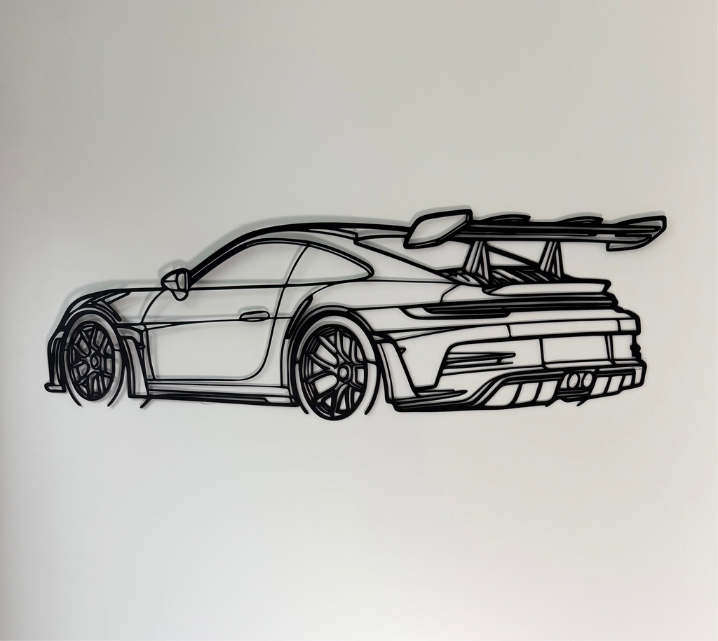 Track Car Silhouette (Back)