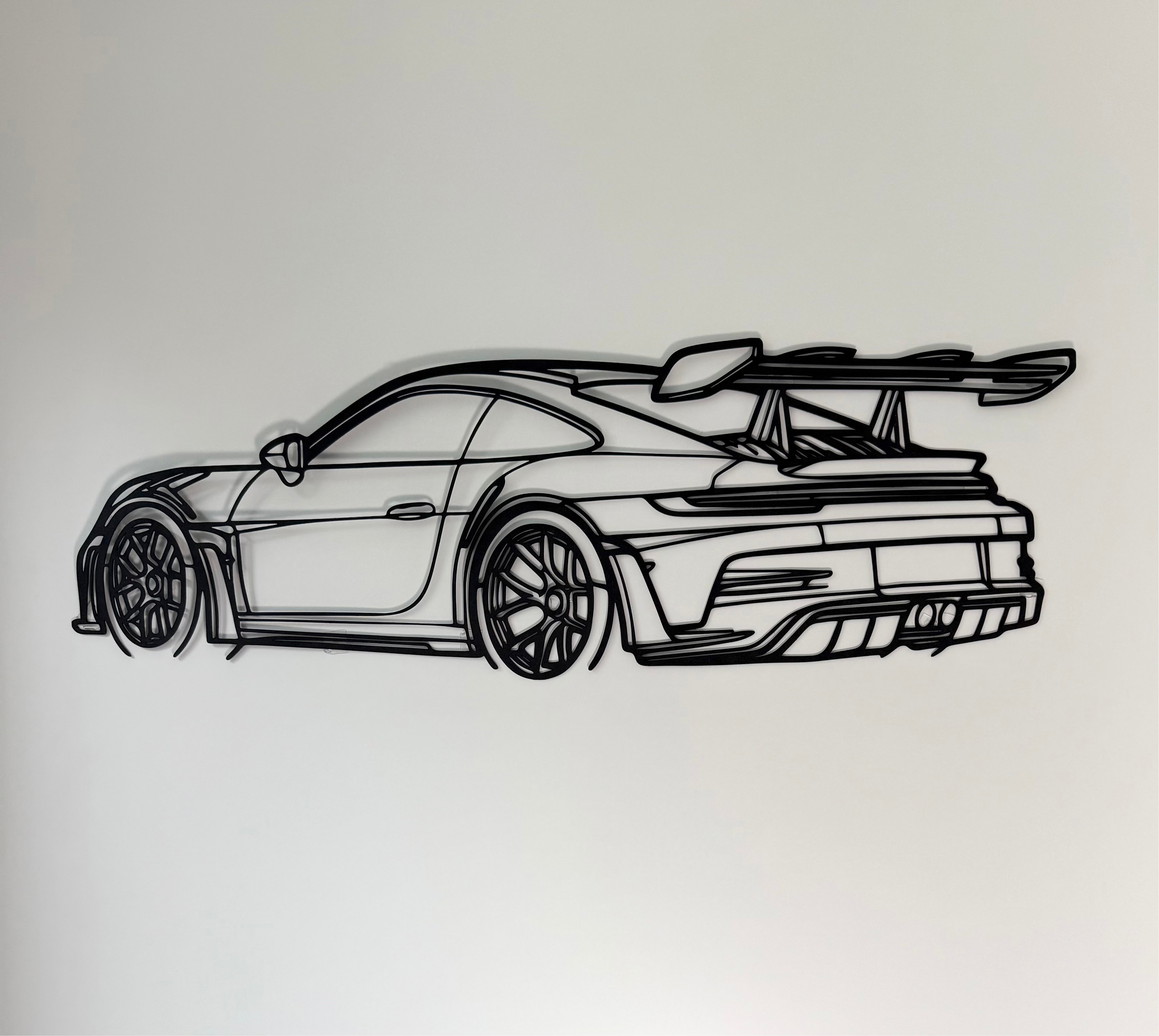 Track Car Silhouette (Back)