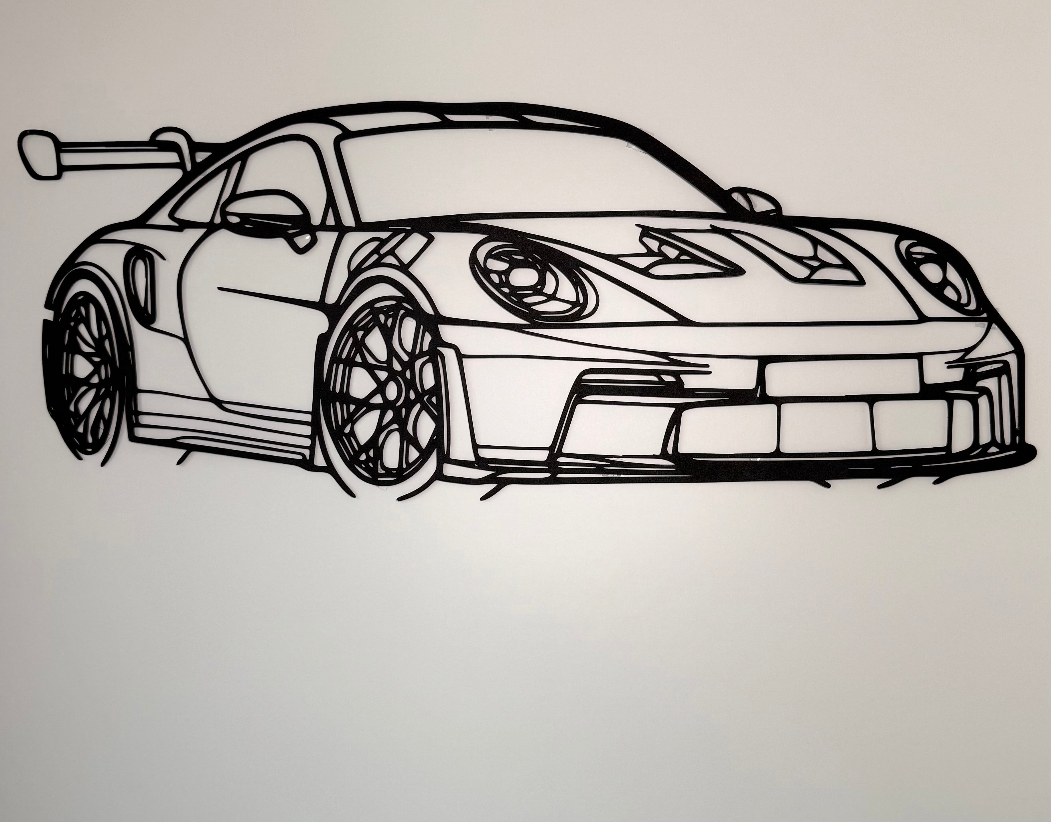 Track Car Silhouette (Front)