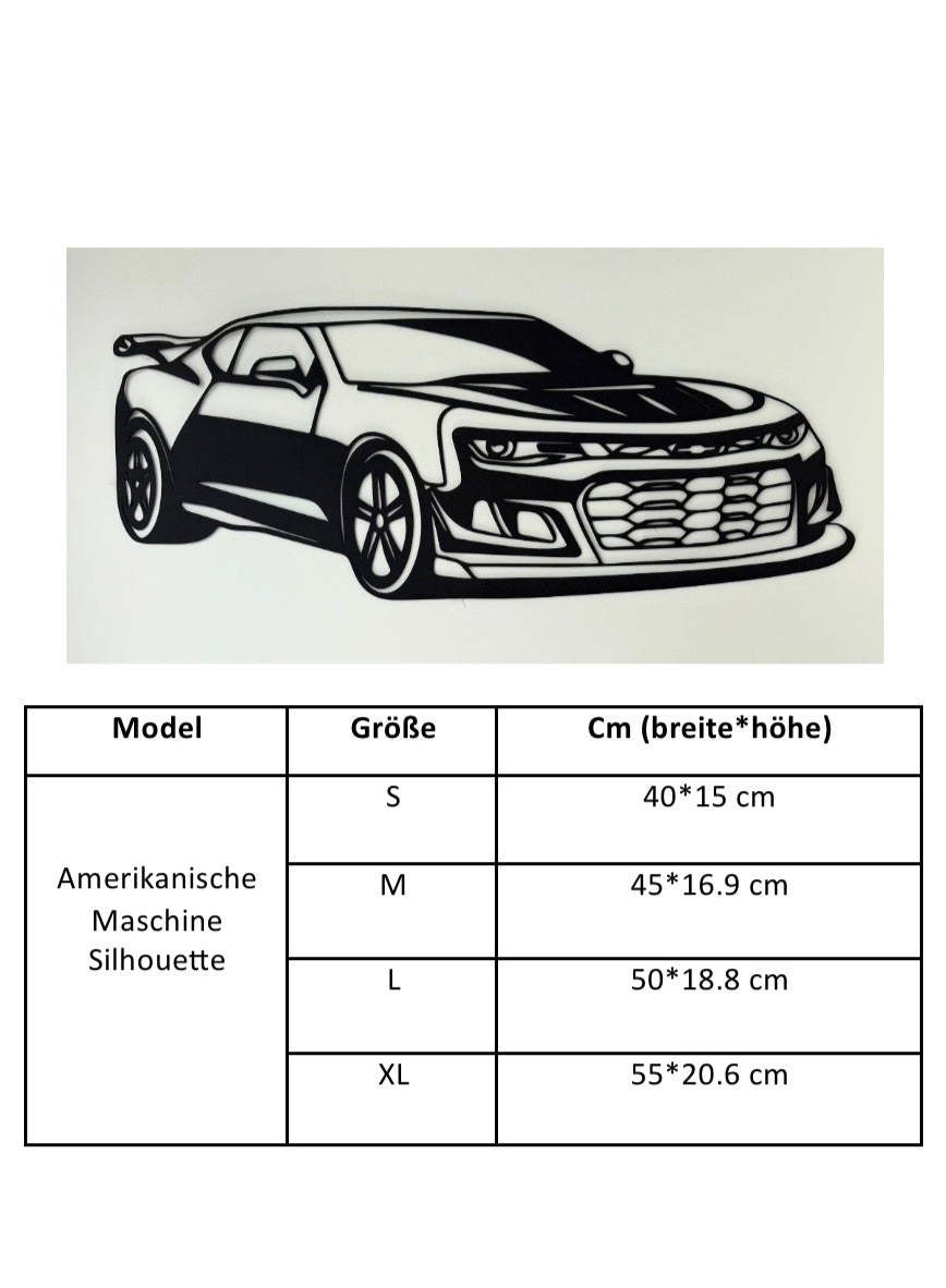 Amerikanische Maschine Silhouette
