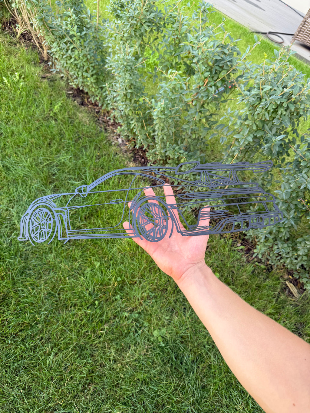 Track Car Silhouette (Back)