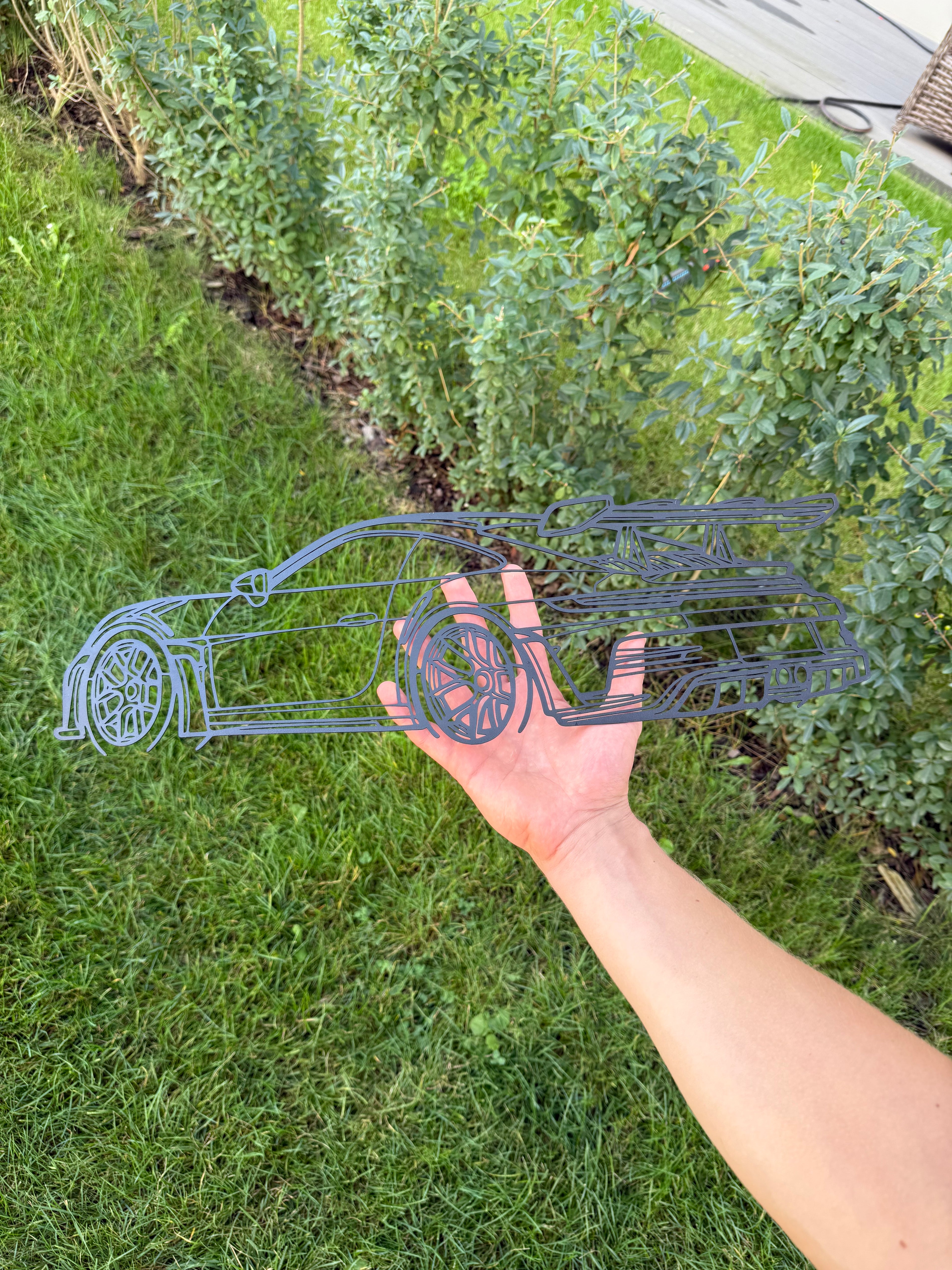 Track Car Silhouette (Back)