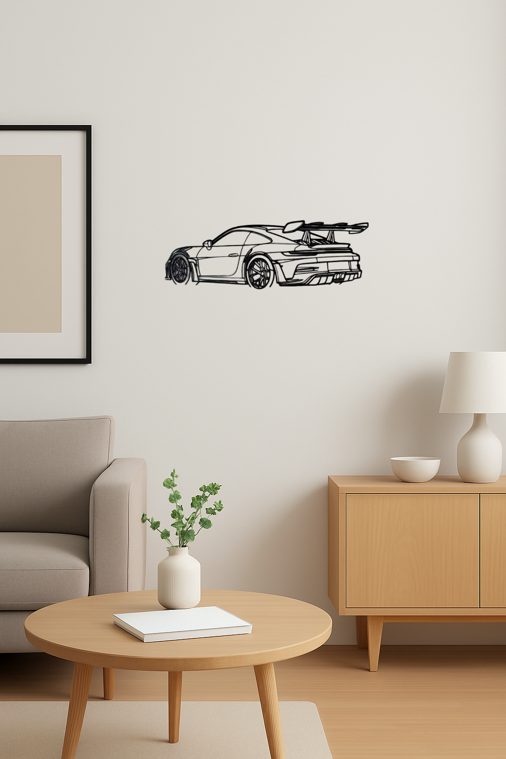 Track Car Silhouette (Back)